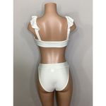 PilyQ New. ivory lace and ruffle bikini set. Small. Retails $179 Photo 5