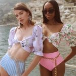 Hill House Hill House Isabella Top Crop Sea Creatures Small Purple Photo 11