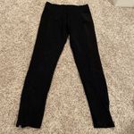 Active USA Active size small black pull on stretchy skinny pants with zipper detail Photo 0