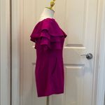 She & Sky Magenta Off-Shoulder Ruffle Romper in Size Large Photo 3