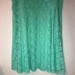 Lane Bryant  Dress Sea Green Lace Sleeveless Dress Sz 20 EUC Plus Dress Photo 5
