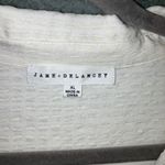 Jane + Delancey Button Up Shirt Women XL Textured Relaxed Fit Tie‎ Front Top White Photo 5