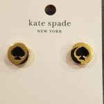 Kate Spade ๐๐ Black Spade Logo Stud Earrings NWT Photo 0