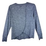 Athleta  Gray Heather Long Sleeve Lightweight Stretchy Slit Back Athleisure Top M Photo 1