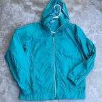 Columbia  Jacket Turquoise Women’s Medium Full Zip Rain Windbreaker Photo 2