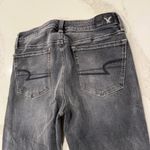 American Eagle  High Rise Jegging Crop Denim Jeans Womens 4R Dark Gray Distressed Photo 5