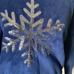 Holiday Time  | FLEECE FEEL | SILVER SNOWFLAKE ❄️ IN ALL SEQUINS Photo 1