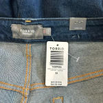 Torrid NWT  5 Inch Vintage Stretch High Rise Jean Shorts Button Fly Dark Wash 26 Photo 3