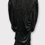 Rebecca Vallance Moon River Metallic Velvet Minidress Women's 2 Black NWT Photo 2