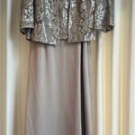 Alex Evenings  gold evening gown and jacket set Photo 0