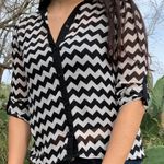 Forever orchid zigzag striped top Photo 1