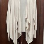ZARA Double Layer Open Front Cardigan Oatmeal Medium Photo 0