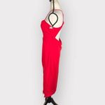 Lulus  Get the Party Going Cocktail Bodycon Midi Dress Red Women's Size Large NWT Photo 3