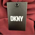 DKNY Womens Foundations Open Front Blazer 3/4 Sleeves Cabernet Red NWT Small Photo 9