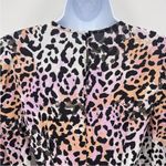 Veronica Beard Dress Women 4 Mini Tamar Multi Animal Print Silk Stretch Ruffle Photo 9
