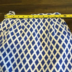 Vintage Constance Sanders Diamond Printed Pencil Skirt High Waisted Geometric 2 Blue Photo 3