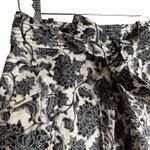 Zimmermann Zimmerman Linen Black White Floral Print Tie Waist A-Line Mini Skirt Size 4 Photo 2