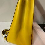 A. Bellucci Italian leather mustard yellow bag B93 Yellow Photo 6