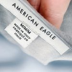 American Eagle  Marble Tie Dye Draped Twist Wrap Front Short Sleeve T-Shirt Top Photo 5