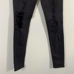 Levi's Women's 721 Black High Rise Skinny Super Distressed Jeans Size 24 Photo 2