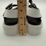 Aerosoles  Luna White Leather Croc Platform Chunky Sandals Comfort NWOB 6.5 Photo 2