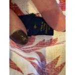 Ralph Lauren Polo  Dress Women 6 Red White Floral Linen Belted Wrap Preppy Boho Photo 10