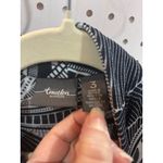 Travelers by Chico's Geometric Print Long Sleeve Mock Neck Top Size 3 Black Photo 3