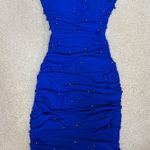 Windsor  Blue Beaded Homecoming Dress Photo 1