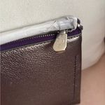 Cole Haan *NWT* gunmetal/purple wristlet Photo 5