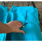 NWT B'Gauze Women's Cropped Pants Size 2 Blue Elastic Waist Photo 2