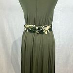 Army green shift dress with camo sash size 2X Photo 2