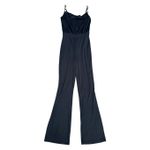 Jason Wu  Palazzo Cowl Neck Chain Straps Black Jumpsuit Wide Leg Formal Party XS Photo 2