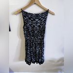 Urban Outfitters Ecote Halter Dress Womens Size XS Black White Lace Lined Stretch Fit & Flare Photo 15