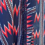 Taylor & Sage  chevron southwestern slinky kimono LARGE blue orange white Photo 2