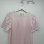 Gloria Vanderbilt  Vintage Light Pink Housecoat Pajama Dress Size Med Coquette Photo 7