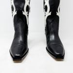 [Dolce Vita] Black Samare Western Leather Tall Embroidered Cowboy Boots Size 6.5 Photo 3