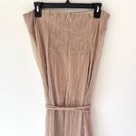 Petal and Pup  Farley Strapless Maxi Dress Rose Gold Stripe Metallic Party Formal Photo 9