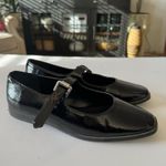 Steve Madden  Solanna Black Patent Mary Janes Shoes Flats Women's Size 7 With Box Photo 2