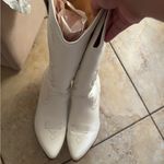 White Western Cowboy Boots Size 5.5 Photo 1