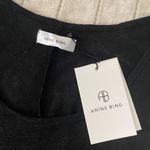 ANINE BING Black Linen Top Photo 2
