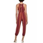 BCBGeneration  Jumpsuit Womens Medium Orange Red Boho Beach Festival Geometric Photo 4