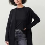 Jenni Kayne • Sweater Coat cardigan black merino wool yak knit minimalist open Size XS Photo 0