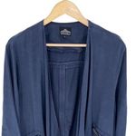 Angie Womens Open Waterfall Front Asymmetric Hem Lyocell Cardigan Jacket Navy XL Photo 2