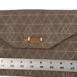 Stella & Dot  Always By Your Side Geometric Grey Crossbody Clutch Photo 4