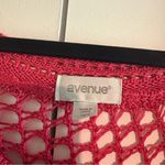 Avenue  Pink Open Knit‎ Crochet Top Size 14/16 Photo 4