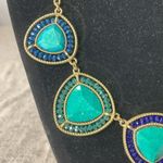 Francesca's Francesca’s Beautiful Blues, Greens, and Gold Tone Necklace Photo 1