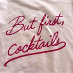 Wildfox  Light Pink Rose Blush "But First, Cocktails"  Sweatshirt - Large Photo 3