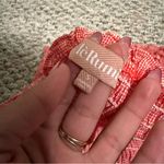 Le Rumi Smocked Tube Top Crop Gingham Pink Red Photo 4
