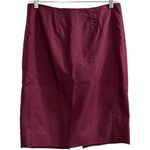 White House | Black Market Women's Red Burgundy Pencil Skirt Size 10 Knee Length Photo 0