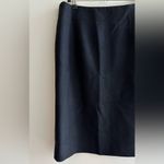 J.Crew  Black Wool Skirt, Black Pencil Skirt, Solid Knee-Length Skirt, Size 4 Photo 2